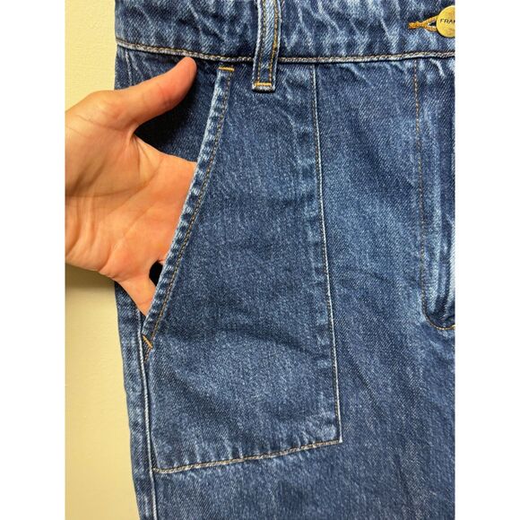 FRAME DENIM Trucker Style Denim Shirt Dress, Sz S - Picture 7 of 12